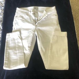 Abercrombie white Harper skinny jeans